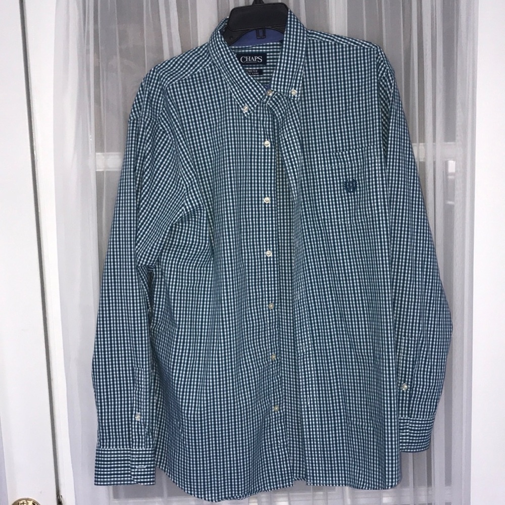 CHAPS Stretch Button Up—XL